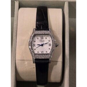 Affinity Diamond Ladies Watch (0.40ct) Sterling Silver Case Leather Band
